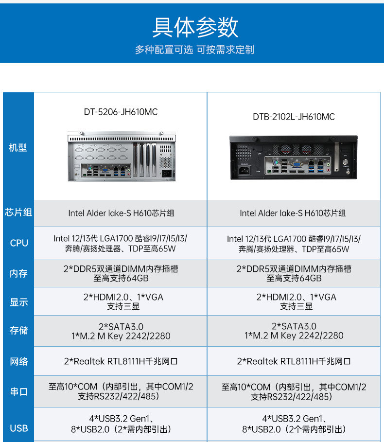 酷睿12/13代工控機(jī),壁掛工業(yè)電腦主機(jī)廠(chǎng)家,DT-5206-JH610MC.png