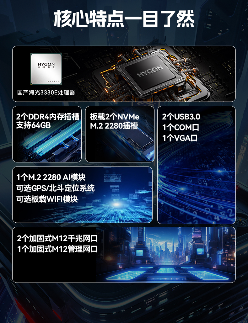 國(guó)產(chǎn)化加固型無風(fēng)扇工控機(jī),海光3350Ecpu微型主機(jī),DTB-3480-3330E.jpg 國(guó)產(chǎn)化加固型無風(fēng)扇工控機(jī),海光3350Ecpu微型主機(jī),DTB-3480-3330E.jpg